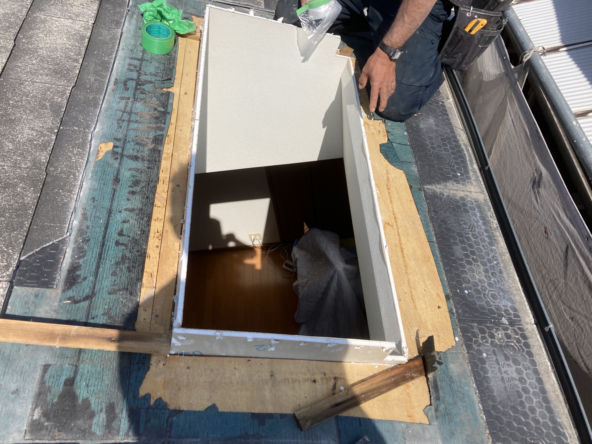 大屋根のトップライト